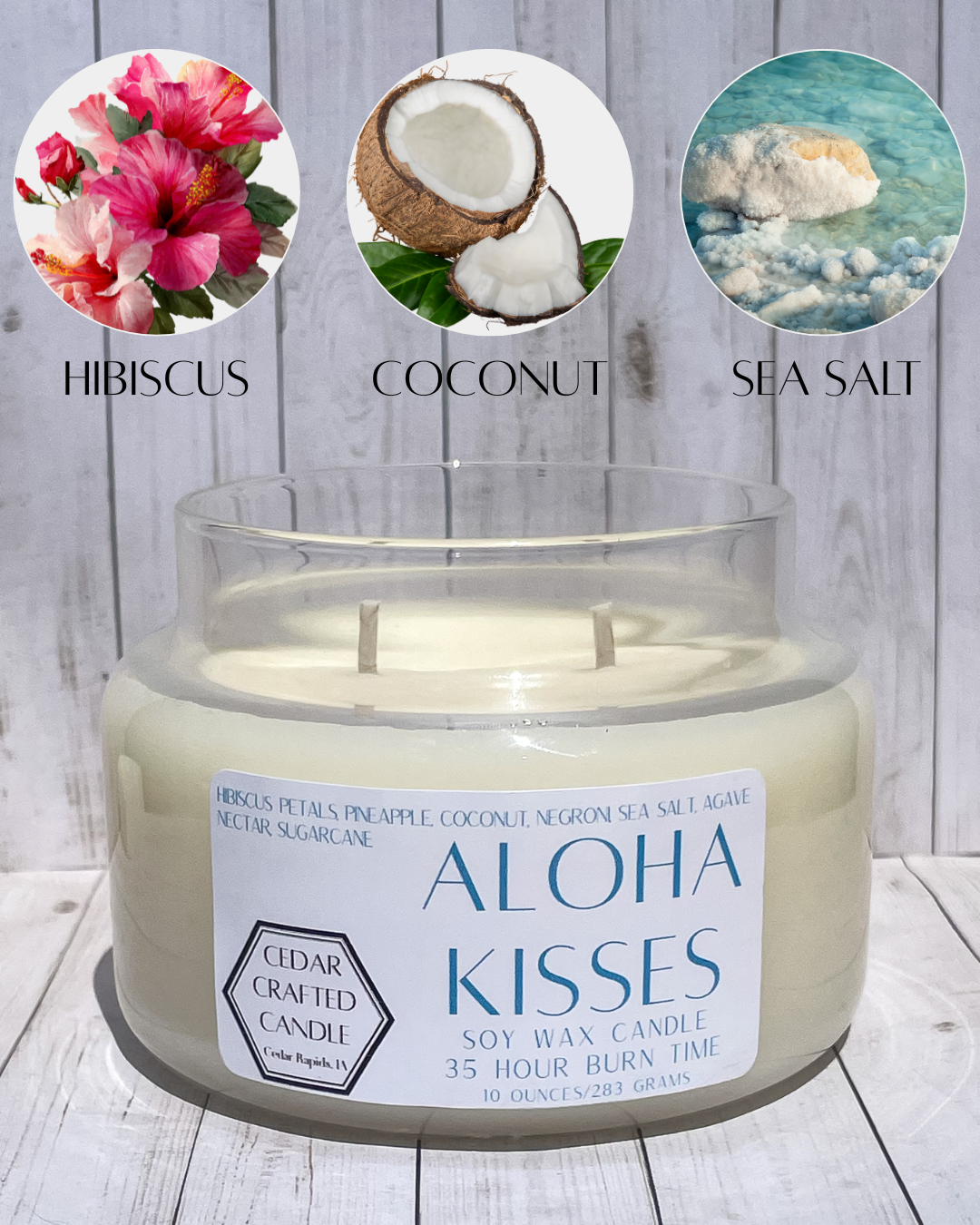 Aloha Kisses 10 oz. Candle