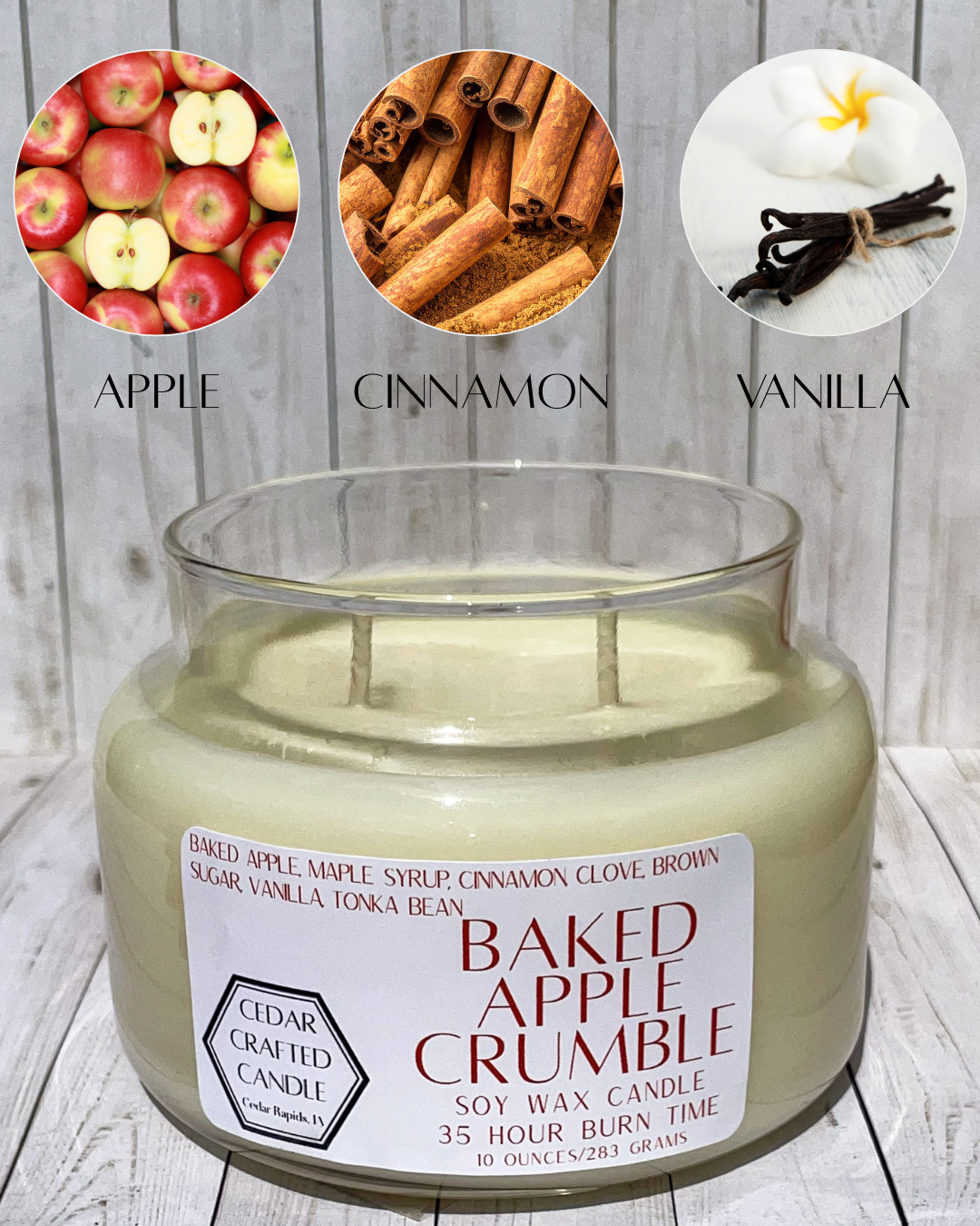 Baked Apple Crumble 10 oz. Candle