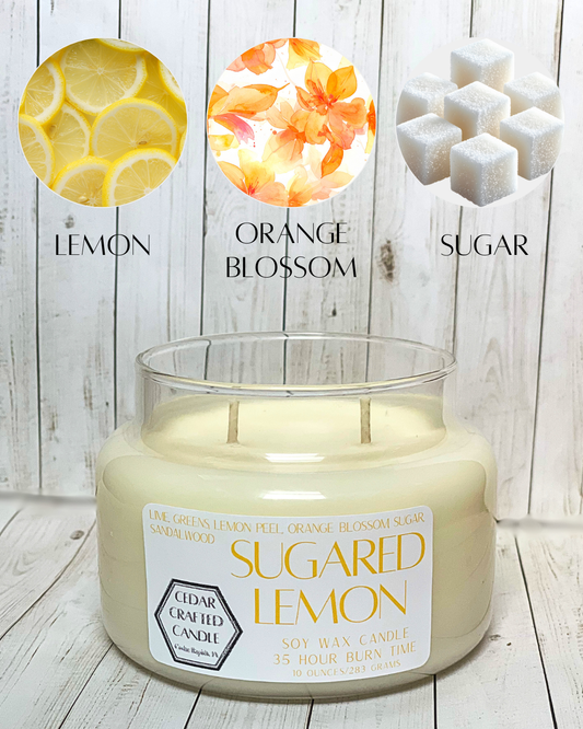 Sugared Lemon 10 oz. Candle