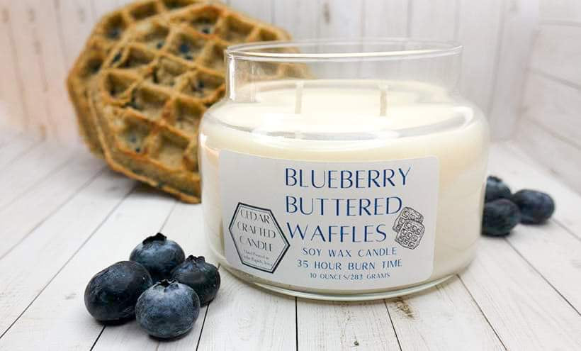 Blueberry Buttered Waffles Candle 10 oz. Jar